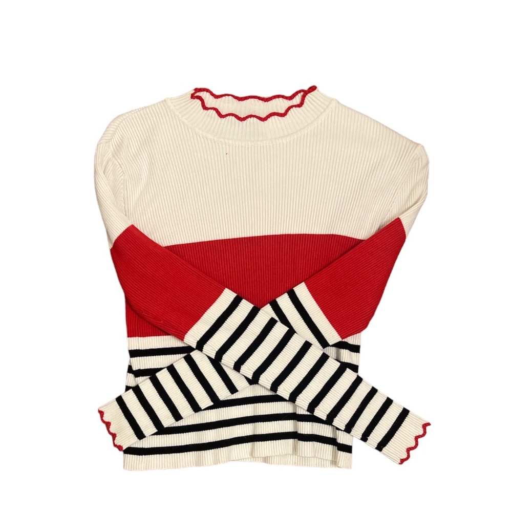 Zara stripped knit long sleeve